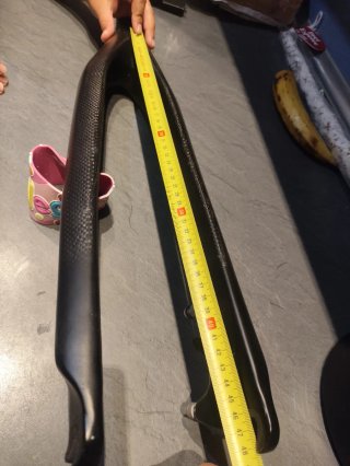 Horquilla rígida de carbono para bicicleta