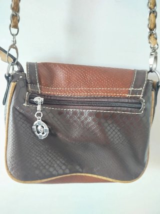 Bolso bandolera piel efecto serpiente