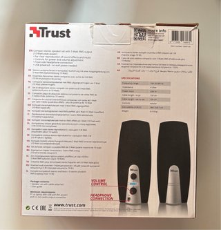Altavoces Trust PC Negro/Plata