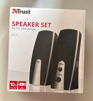 Altavoces Trust PC Negro/Plata