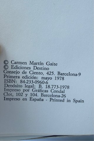 Primera Edición 1978 - El cuarto de atrás Destino