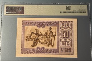 50 Pesetas 1937 España Piedad Municipal Bilbao