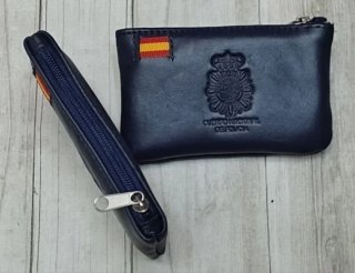 OFERTA. MONEDERO EN PIEL AUTÉNTICA "PO. NACIONAL"