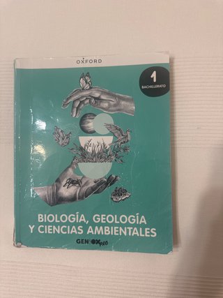 Libro Biologia 1 Bachillerato. Usado y subrayado