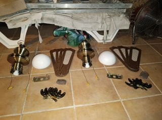 Ventiladores de techo (los 2 por 65€)