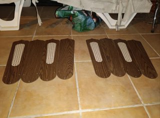 Ventiladores de techo (los 2 por 65€)