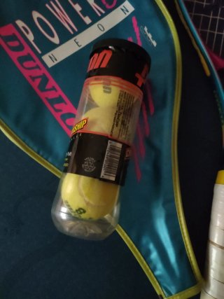 Raqueta Dunlop Power Series Neon + Funda