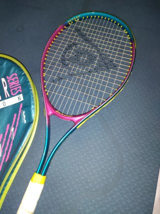 Raqueta Dunlop Power Series Neon + Funda