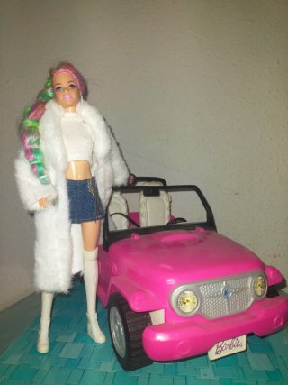 Armario coche y muñec@s Barbie con Accesorios