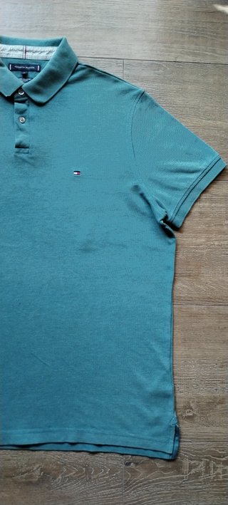 Polo Tommy Hilfiger Verde Regular Fit Talla XL