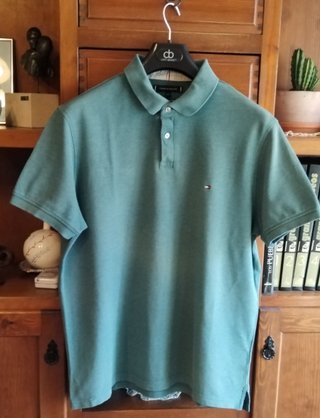 Polo Tommy Hilfiger Verde Regular Fit Talla XL