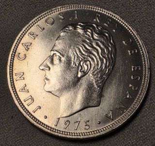 Moneda 100 Pesetas 1975 Juan Carlos I Rey España