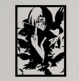 Arte de Pared Itachi Uchiha Metal