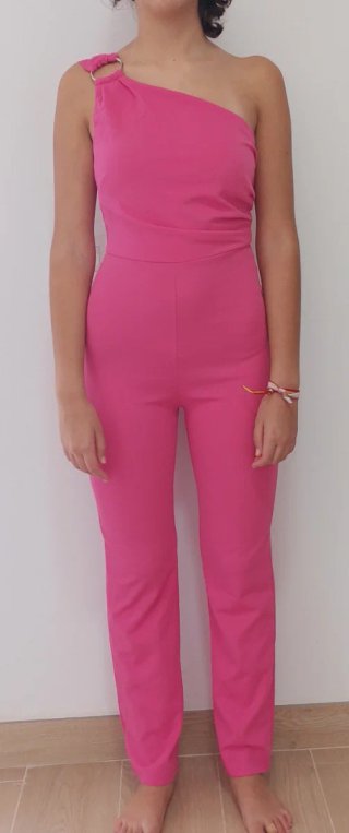 Mono largo fucsia con aro