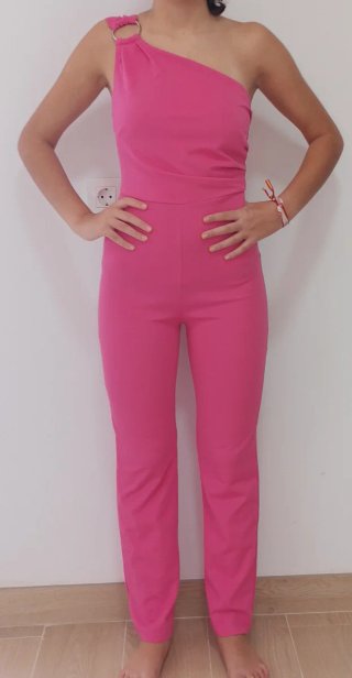 Mono largo fucsia con aro