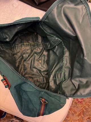 Bolsos de viaje vintage negros y verdes