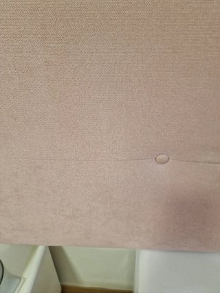 Cabecero de cama rosa salmón