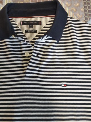 Polo Tommy Hilfiger Rayas Manga Corta