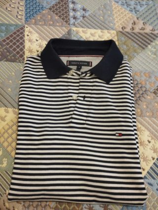 Polo Tommy Hilfiger Rayas Manga Corta