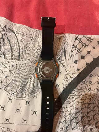 Reloj Calypso Digital Naranja y Negro
