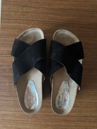 Sandalias negras plataforma talla 39