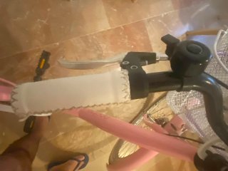 Bicicleta Urbana Rosa con Cesta