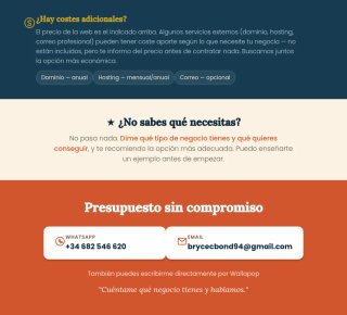 Creación de páginas web para negocios