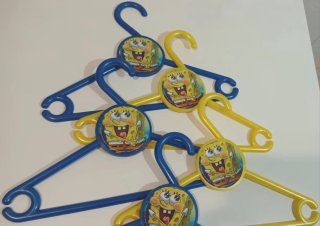 5 Perchas Infantiles Bob Esponja
