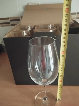 6 Copas de Cristal Transparentes