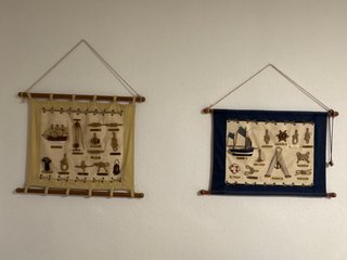 Cuadros marineros tela y madera