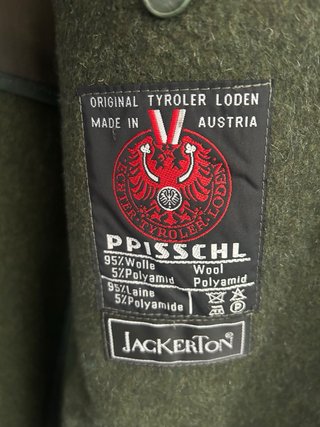 Abrigo Loden Caballero Talla 3XL Verde