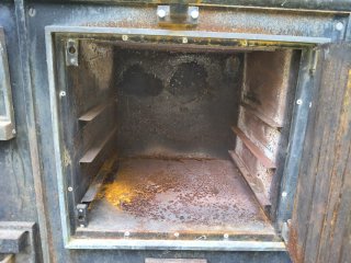 Cocina de leña Imigas de obra calefactora.