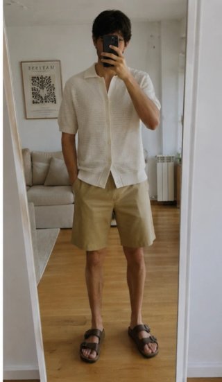 Camisa Mango punto calado manga corta