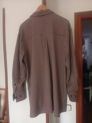 Vestido camisero Zara cuadros rosa/negro