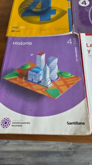 Libros de primero al cuarto de la ESO.