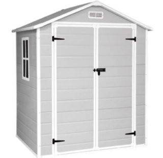 Caseta Resina One 2,4 m2 Gris/Blanco