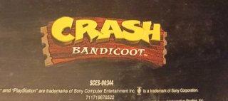 Crash Bandicoot PS1 Black Label – Set INLAYS y MAN