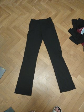 Pantalones campana tela elástica