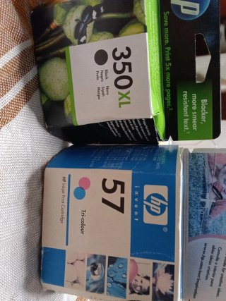 Cartuchos Tinta HP 350XL y 57
