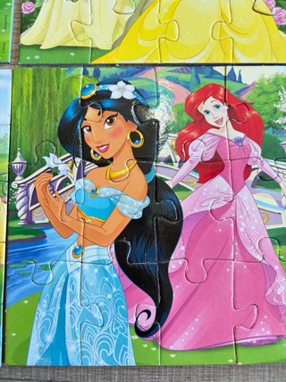 Lote 4 Puzzles Progresivos Disney Princesas