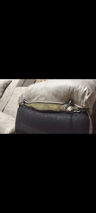 Sofá chaise longue gris tela