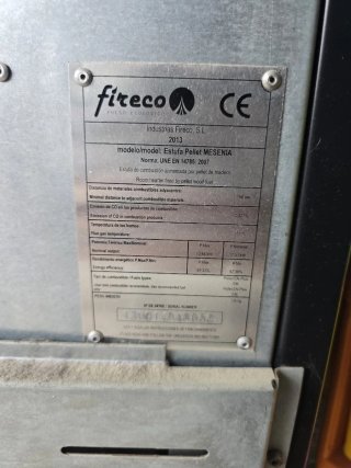 Estufa de pellets  13kw