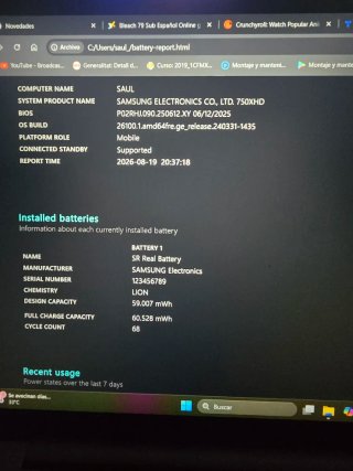 Portatil Samsung Galaxy Book 5 i7 Ultra Gris