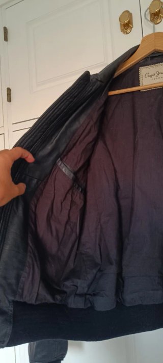 Chaqueta Pepe Jeans negra 100% piel de cabra