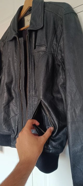 Chaqueta Pepe Jeans negra 100% piel de cabra