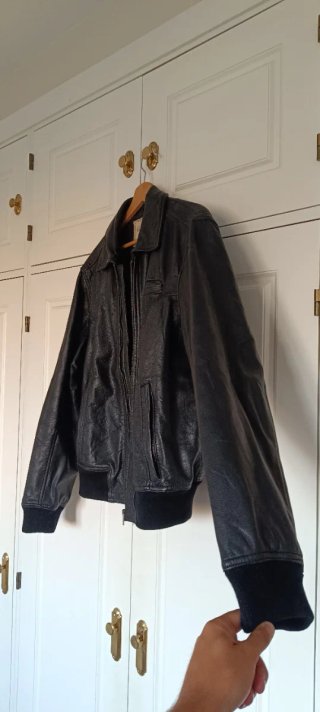 Chaqueta Pepe Jeans negra 100% piel de cabra