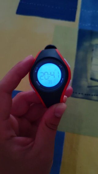 Reloj Decathlon Negro y Naranja