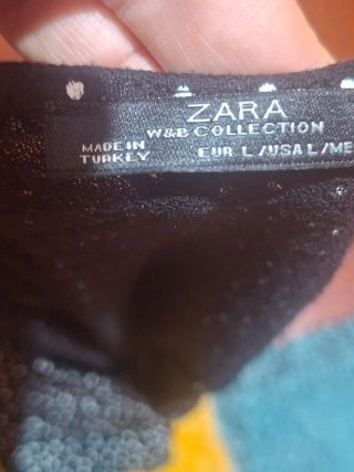 Camiseta Zara lunares manga larga T.L
