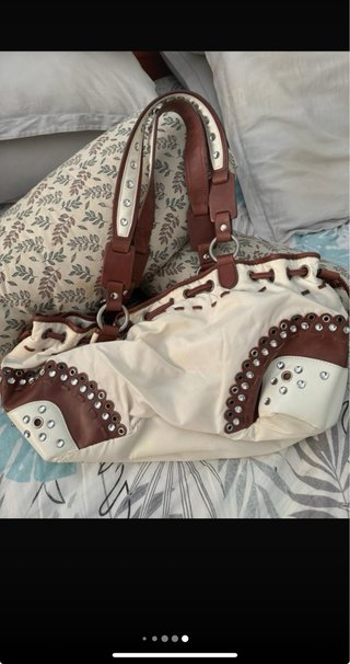 Bolso Gianfranco Ferre Blanco y Marrón