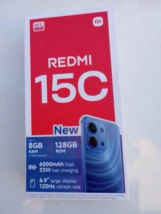 Móvil Xiaomi Redmi 15C Negro. Último mode  128 Gig